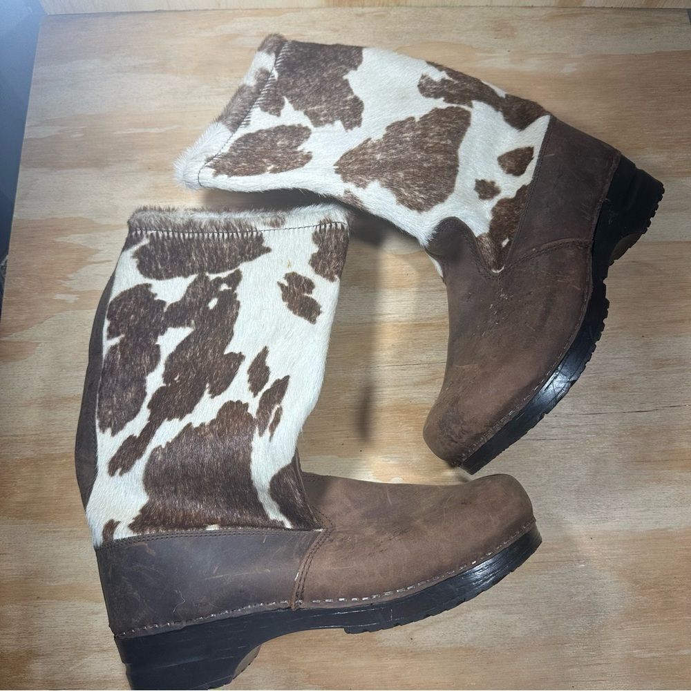 Sanita Cowhide Clog Boots Women’s Size 11